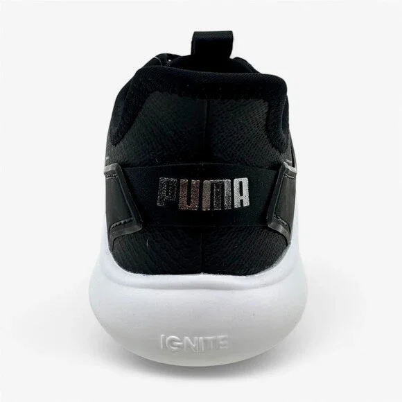 PUMA Ignite Fasten8 Black White Womens Waterproof Golf Shoes - Picture 5 of 8